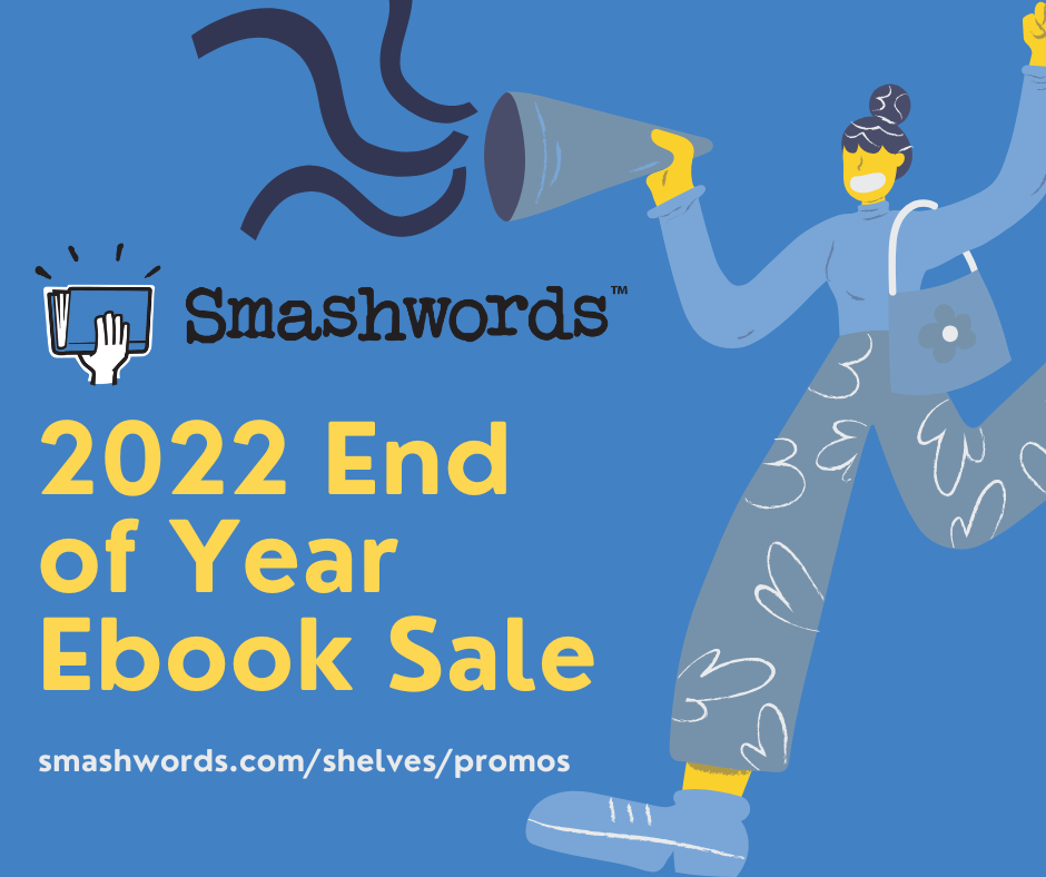 The (kind of ugly?) official banner for Smashwords' 2022 End of Year Ebook Sale